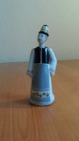 HOLLÓHÁZI, MAGYAR NÉPVISELETŰ EMBER PORCELÁN FIGURA, HIBÁTLAN! (P187)