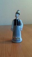 Porcelain figurine of a man in Hungarian folk costume from Hollóház, flawless! (P187)