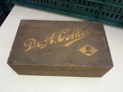 Antique dr. A. Oetker wooden box