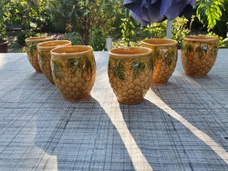 Ceramic wine glasses 6 pcs