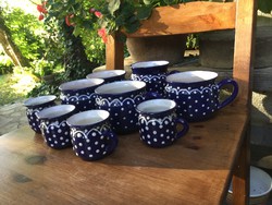 Craft mug jar of tea coffee set