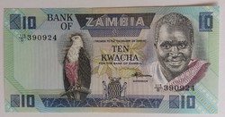 Zambia 10 Kwacha 1986 Unc