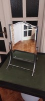 Price Reduced: Chrome-plated Metal Art Deco Retro Style Tilted Decorative Piece