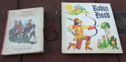 Antik  3 D -s mesekönyvek _  János vitéz  Plasztikus képekben - Robin Hood