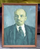 Lenin print framed image 51.5 x 41.5 cm