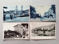Rijeka Abbazia on 4 postcards, circa 1910
