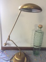 Réz asztali halogén lámpa Olasz design
