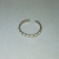 Jelzett Ezüst (835) Állithatós Karika Gyűrű