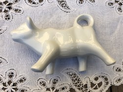 White boci, cow pouring milk