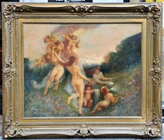Henry Fantin Latournak tulajdonítva (1836-1904) , Mitikus jelenet, Vénusz ünnepe