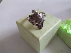 Egyedi készítésű ezüst gyűrű