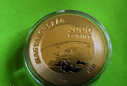 Action! 2021 2000 HUF Hungarian Presidency of the Council of Europe pp proof unopened capsule !!