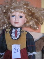 Listed beautiful blonde porcelain doll! 20.