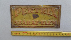 Painted board, not enamel board! Pertrix dry cell with inscription