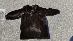 Vintage original creation aniral paris hooded fashionable panofix fur coat size 42 - latest trend
