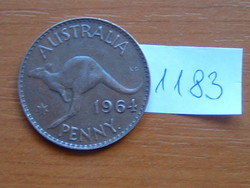 AUSZTRÁLIA 1 PENNY 1964 KENGURU (p) - Perth Mint, Australia, one dot after "PENNY' #1183