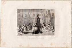 Carmona, kápolna, acélmetszet 1843, Payne's Universum, eredeti, 10 x 15, metszet, Spanyolország