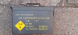 12.7 Ammunition military metal empty chest. Even cash on delivery! 724