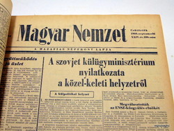 1968 szeptember 26  /  Magyar Nemzet  /  1968-as újság Születésnapra! Ssz.:  19600