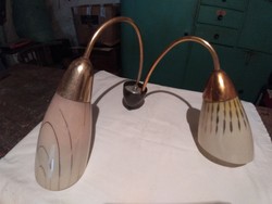 Retro kétféle bura és  két ágú csillár alkatrész - pótlásnak ,vagy kreatív célra
