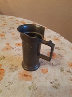 Semi-precious marked antique tin measuring cup