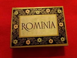 Régi szinte antik valaha itthon is forgalmazott ROMINIA román szivarkás papír doboz  a képek szerint