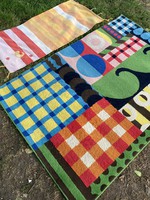 Retro vintage cheerful ikea design rug middle rug + gift with a hand-knotted rug
