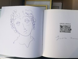 Gross Arnold Albuma, rajzzal, aláírással