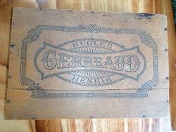 Gerbeaud - Kugler Henrik süteményes fa doboz