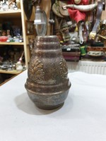 Old silver-plated vase