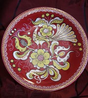 Peacock ceramic, bird wall plate 1.
