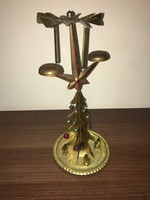 Copper alloy, Christmas tree shaped candle holder, xx.Szd second half.