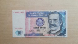 Peru 10 Intis 1987