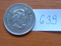 KANADA 25 CENT 2005 P (Ottawa Mint, Canada) Nikkellel borított acél, KARIBU Elizabeth II #639