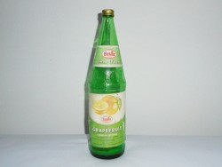 Retro star grapefruit soft drink soft drink bottle with paper label - bus - 1 liter - 1980s