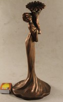Bronze female shaped candle holder 576