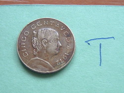 Mexico mexico 5 centavos 1972 mo, josefa ortiz de domínguez #t