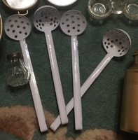 4 pcs enamel mini kitchen sideboard, spoon