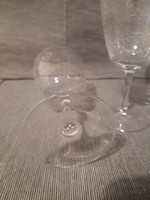 Gyönyörű Gravírozott kristály boros poharak 3 db.