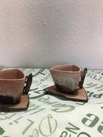 Modern kerámia kávés csészék (2db)