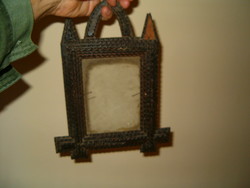 Antique picture frame old antique retro etc. looks like a holy picture holder tramp art frame sale
