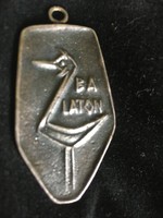 Balaton-mid-century souvenir pendant-metal-probable craftsman design