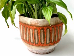 B. Várdeák ildikó rare large ceramic pot 14.5 x 17 cm