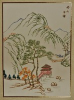 Chinese silk painting, hand painted