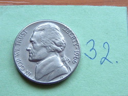 USA 5 CENT 1966 JEFFERSON 32.