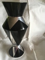 Scandinavian design-aluminum-silver high-light-vase