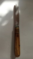 Old brass knife with antlers