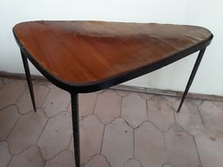 Kovácsoltvas/bronz ötvözet retro iparművészeti asztal keret / váz