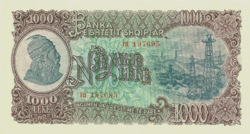 Albánia 1000 Albán Lek 1957 UNC