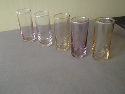 Set of colored liqueur glasses 5 pcs for sale!